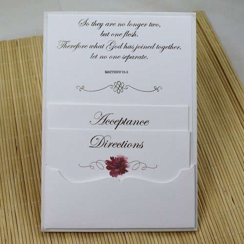 White Invitation Card Rectangle Hard Cover Invitation With Envelope Beautiful Invitation 